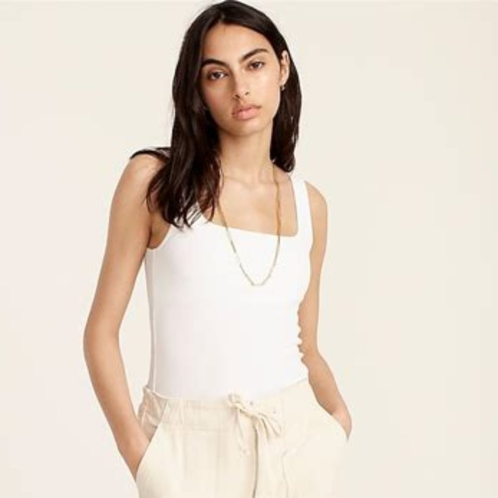 J. Crew Perfect-Fit Shelf-Bra Tank Top NWT